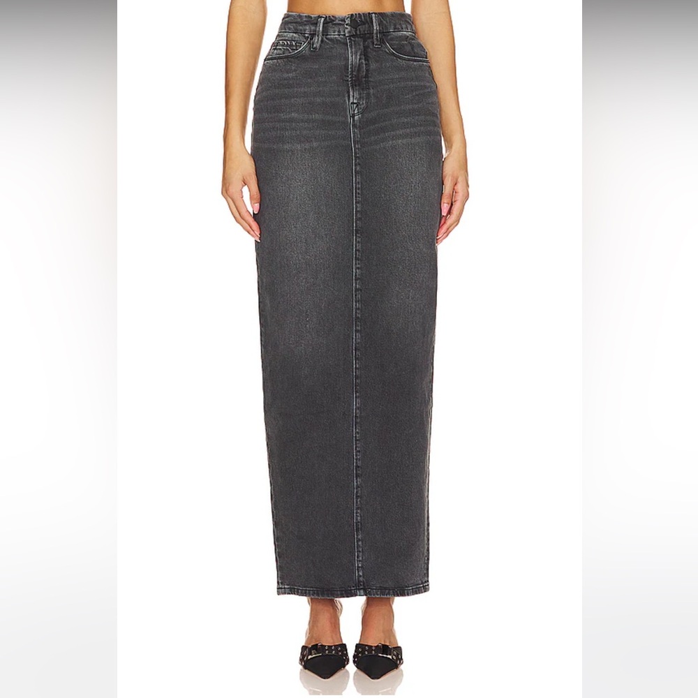 Good American Black Maxi Skirt - Picture 2 of 9